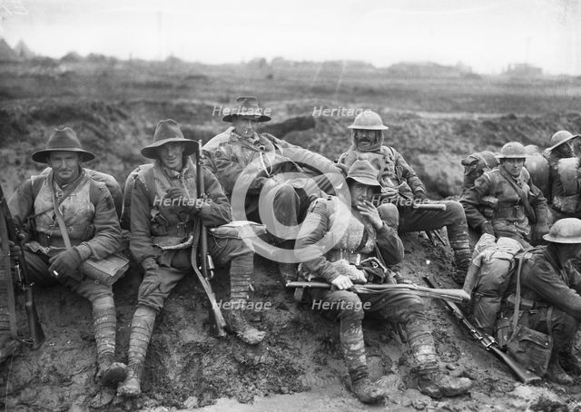 Australia in the Great War. Unidentified men of the 5th Division, 1916. Creator: Anonymous.