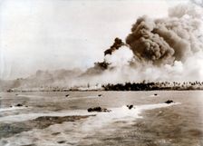 Australian 7th Division Infantry landing at Balikpapan, Borneo, November 1945. Creator: Unknown