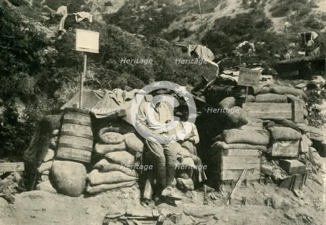 Australian troops in Turkey, First World War, 1915, (c1920). Creator: Unknown.