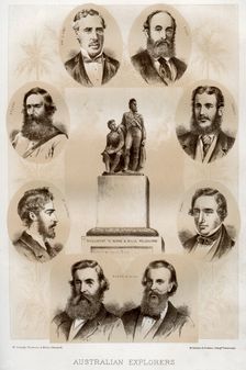 Australian explorers, 1879. Artist: McFarlane and Erskine