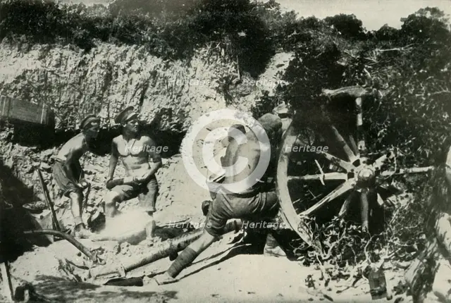 'Australian Gunners on the Gallipoli Peninsula', (1919). Creator: Unknown.