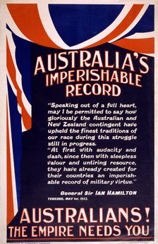 Australian Recruitment Poster, 1915