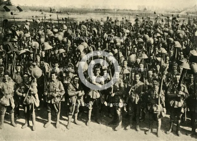 Australian soldiers on the Western Front, First World War, 1917, (c1920). Creator: Unknown.