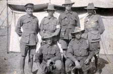 Australians in front of tent, Tel-el-Kebir. Egypt, 1916. Creator: Unknown
