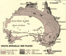 'Australie Chute Annuelle des Pluies; Les Terres Du Pacifique 1914. Creator: Unknown