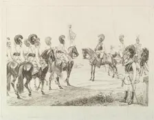 Austrian Cuirassiers, early 19th century. Creator: Johann Christian Erhard
