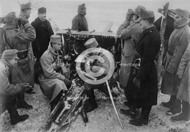 Austrian artillery in the Bukowina, between c1914 and c1915. Creator: Bain News Service.