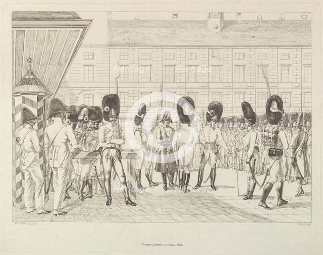 Austrian Grenadiers, early 19th century. Creator: Johann Christian Erhard.