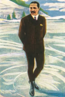 Austrian figure skater Willi Böckl, 1928. Creator: Unknown
