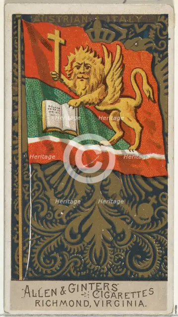 Austrian Italy, from Flags of All Nations, Series 2 (N10) for Allen & Ginter Cigarettes Br..., 1890. Creator: Allen & Ginter.