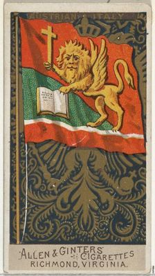 Austrian Italy, from Flags of All Nations, Series 2 (N10) for Allen & Ginter Cigarettes Br..., 1890. Creator: Allen & Ginter