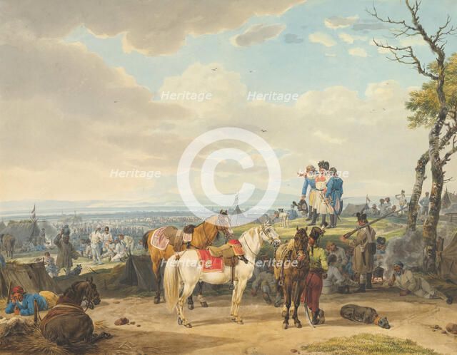 Austrian Soldiers, late 18th-19th century. Creator: Wilhelm von Kobell.