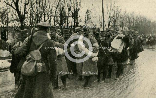 Austrian prisoners, Przemysl, March 1915, (c1920). Creator: Unknown.