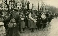 Austrian prisoners, Przemysl, March 1915, (c1920). Creator: Unknown