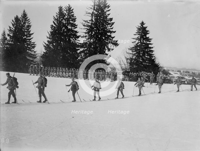 Austrians on skis, between c1915 and c1920. Creator: Bain News Service.