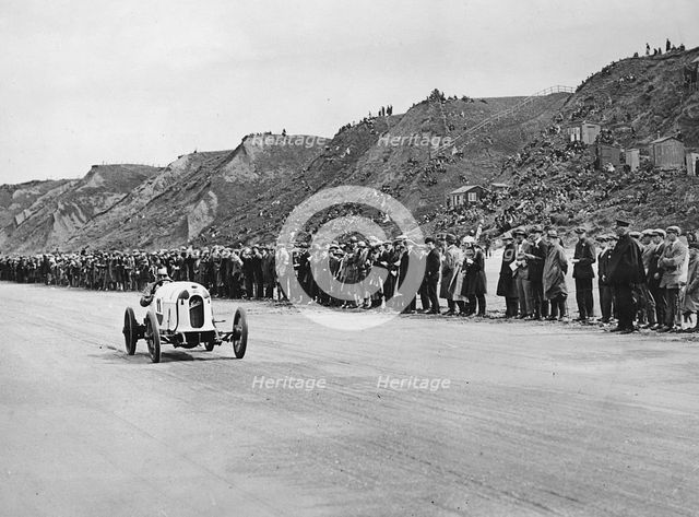 Austro Daimler Sascha, Malcolm Campbell 1922 Saltburn sands. Creator: Unknown.