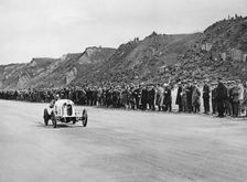 Austro Daimler Sascha, Malcolm Campbell 1922 Saltburn sands. Creator: Unknown
