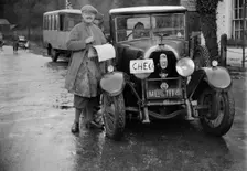 Austro-Daimler used as an official's car at the Inter-Varsity Trial, 1930. Artist: Bill Brunell