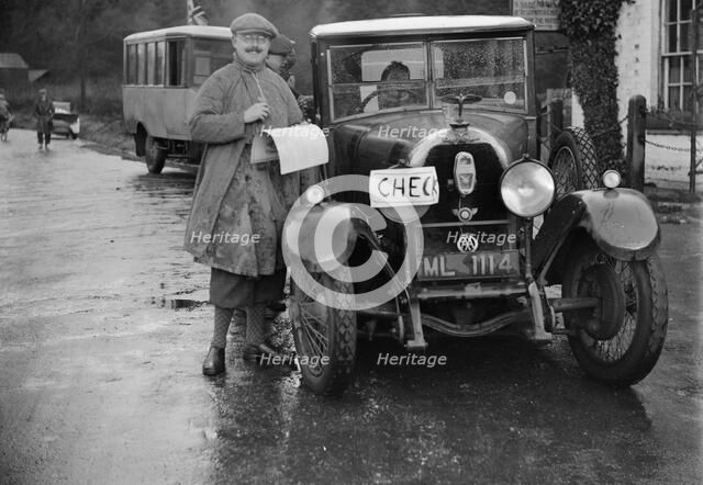 Austro-Daimler used as an official's car at the Inter-Varsity Trial, 1930. Artist: Bill Brunell.