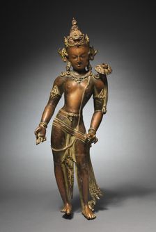 Avalokitesvara Padmapani: Bodhisattva of Mercy Bearing a Lotus, c. 1000s. Creator: Unknown