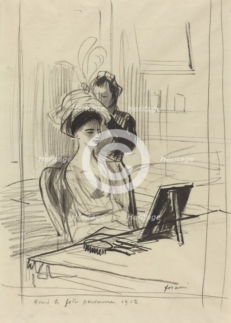 Avant la fete persane, 1912. Creator: Jean Louis Forain.