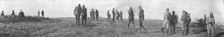 Avant la prise de Monastir : le general Sarrail et son etat-major a la cote 629, pres..., 1916. Creator: Unknown