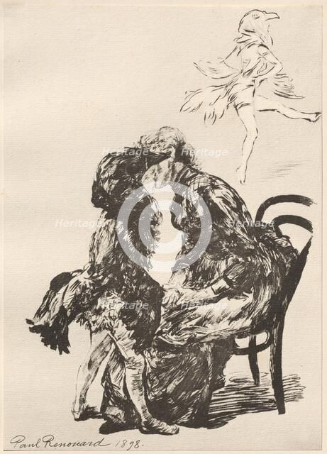 Avant Le Ballet, 1898. Creator: Charles Paul Renouard (French, 1845-1924); Imprimerie Champenois.