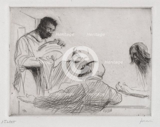 Avant le repas à Emmaus. Creator: Jean Louis Forain (French, 1852-1931).
