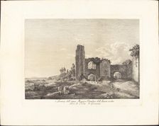 Avanzi dell'acqua Marzia, Claudia e dell'Aniene vecchio, 1793. Creator: Jacob Wilhelm Mechau