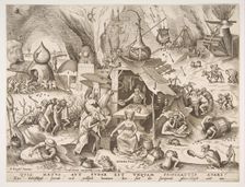Avarice (Avaritia) from the series The Seven Deadly Sins, 1558. Creator: Philip Galle
