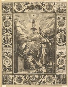 Ave Maria, from Allegorical Scenes on the Life of Christ, from Christian and Profane Allegories. Creator: Hendrik Goltzius