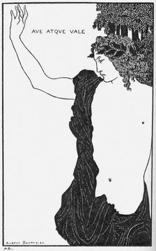 Ave atque vale (Hail and Farewell). Artist: Beardsley, Aubrey (1872–1898)