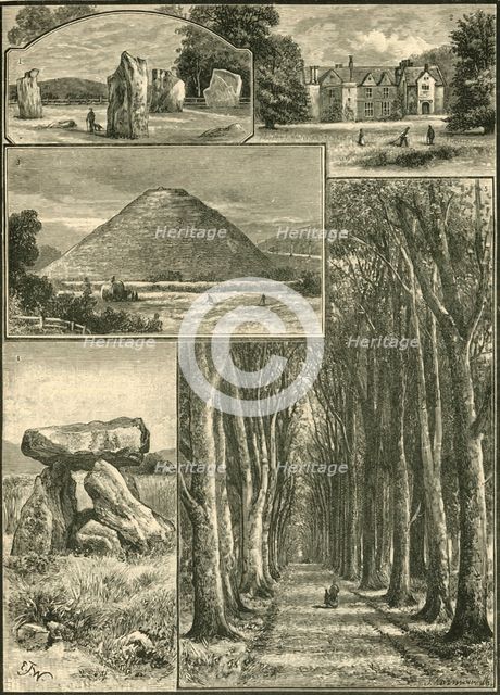 'Avebury. Littlecote. Silbury. Devil's Den. Grand Avenue.', 1898. Creator: Unknown.