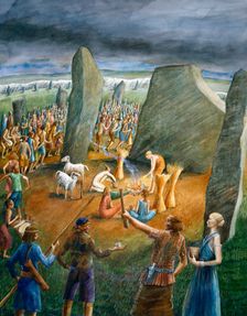 Avebury Stone Circle, c3rd millennium BC, (c1990-2010). Artist: Judith Dobie