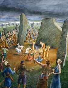 Avebury Stone Circle, c3rd millennium BC, (c1990-2010). Artist: Judith Dobie