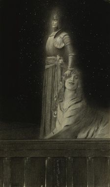 Avec Verhaeren: Un Ange (With Verhaeren: An Angel), 1889. Creator: Khnopff, Fernand (1858-1921)