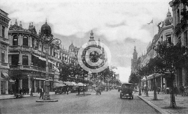 Avenida Rio Branco, Rio de Janeiro, Brazil, early 20th century. Artist: Unknown