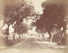 [Avenue, Mess and Capt. Hill's House], 1850s. Creator: Captain R. B. Hill