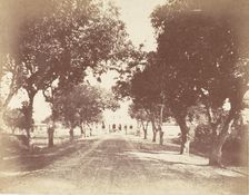 [Avenue, Mess and Capt. Hill's House], 1850s. Creator: Captain R. B. Hill