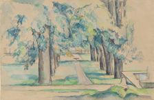 Avenue of Chestnut Trees at the Jas de Bouffan, c1878-1890. Creator: Paul Cezanne