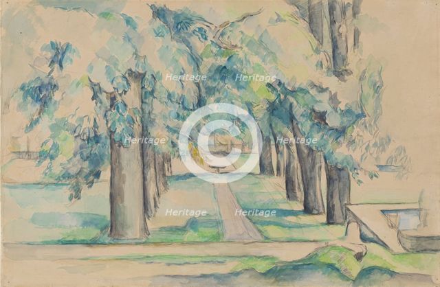 Avenue of Chestnut Trees at the Jas de Bouffan, c1878-1890. Creator: Paul Cezanne.