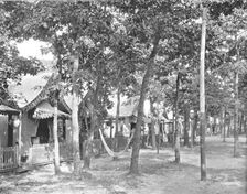 Avenue of Tents, Ocean Grove, New Jersey, USA, c1900. Creator: Unknown