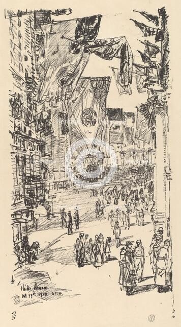 Avenue of the Allies, 1918. Creator: Frederick Childe Hassam.