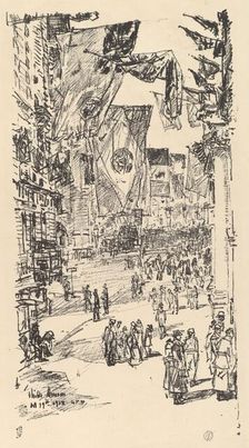 Avenue of the Allies, 1918. Creator: Frederick Childe Hassam