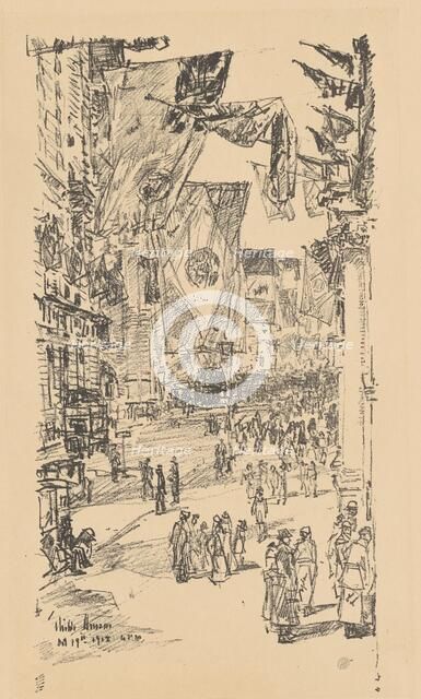 Avenue of the Allies, 1918. Creator: Frederick Childe Hassam.