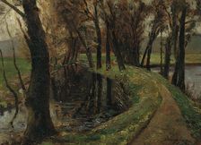 Avenue by the pond, 1906. Creator: Olga Wisinger-Florian