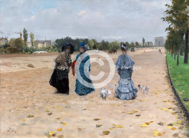 Avenue du Bois de Boulogne. Artist: De Nittis, Giuseppe (1846-1884)