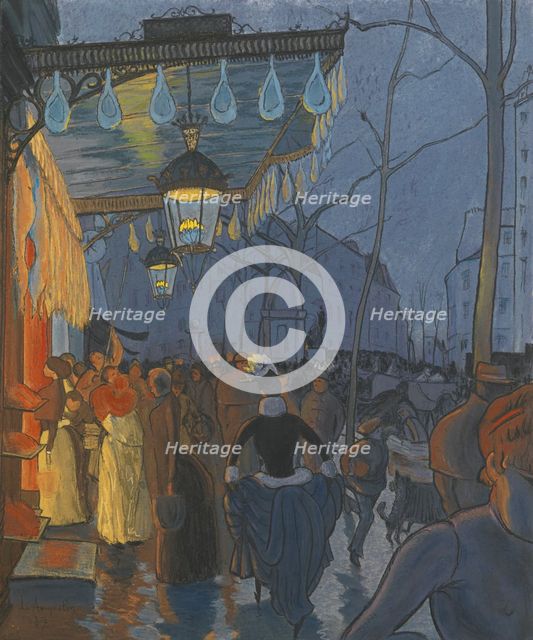 Avenue de Clichy. Five O'Clock in the Evening, 1887. Artist: Anquetin, Louis (1861-1932)