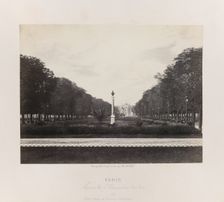 Avenue de l'Observatoire (Luxembourg), c. 1867. Creator: Charles Soulier