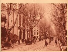 Avenue de la Victoire and Notre-Dame Church, Nice 1930. Creator: Unknown